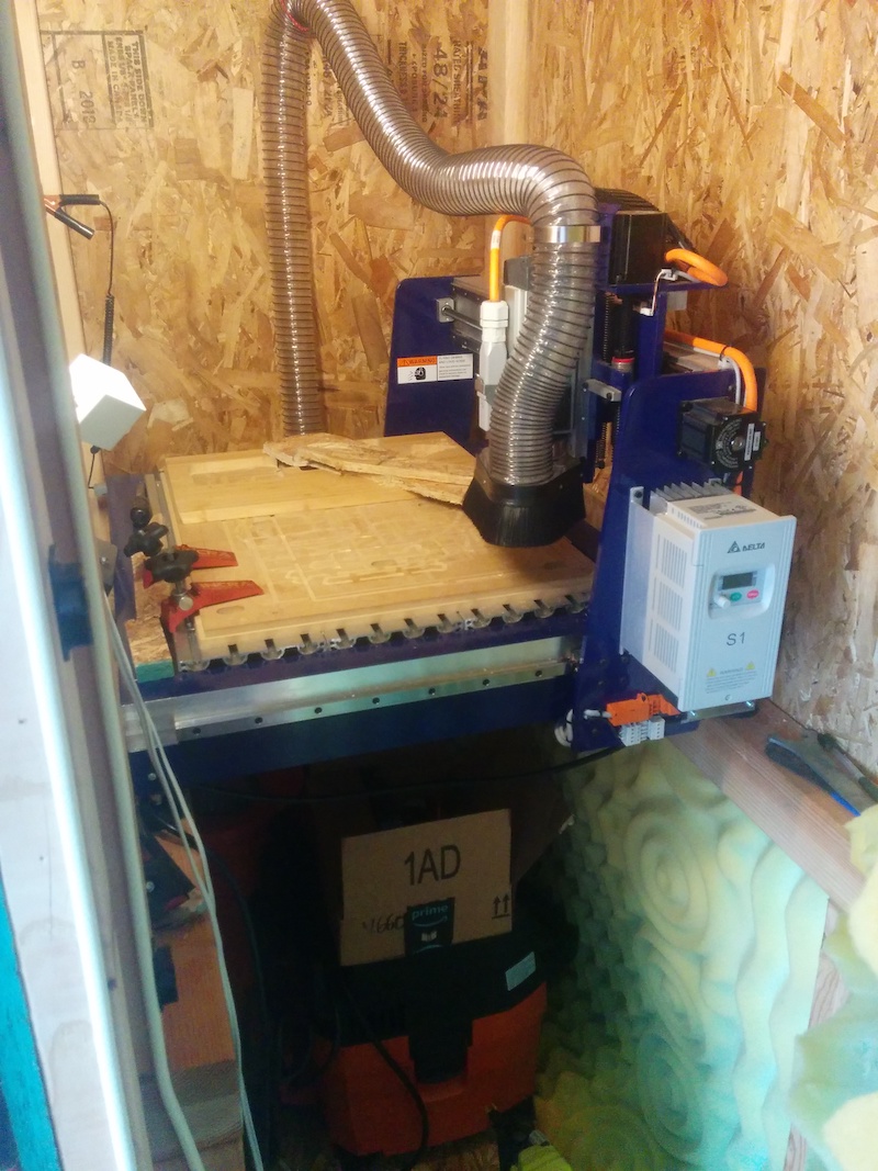 a CNC machine in a box within a box