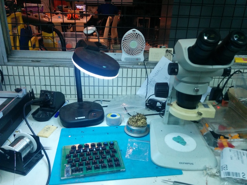Soldering station at Taipei Hackerspace
