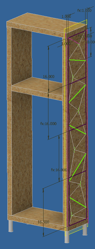 Cabinet side CAD