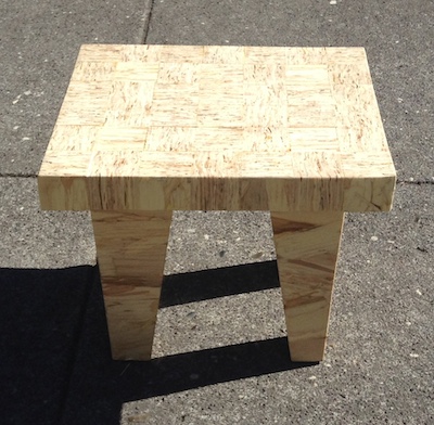 LSL endgrain stool